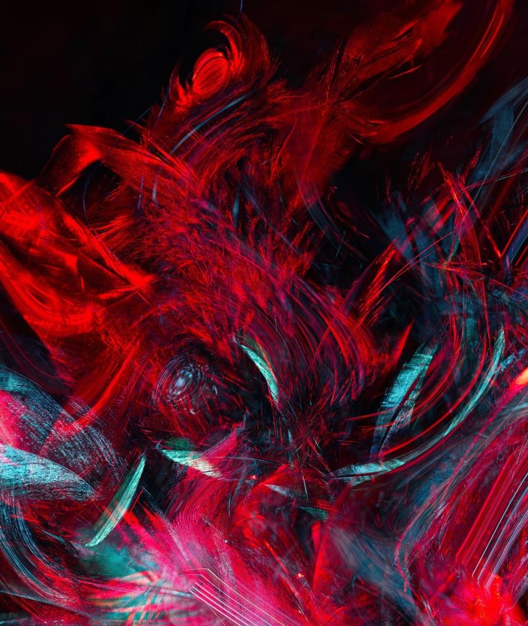 带宽测试 App 主界面数据看板插画，深色背景上环状仪表显示下行速率与延迟曲线，青色高亮指针停在峰值位置